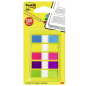 INDEX POST-IT 11,9X43,2MM 5X20 COUL.