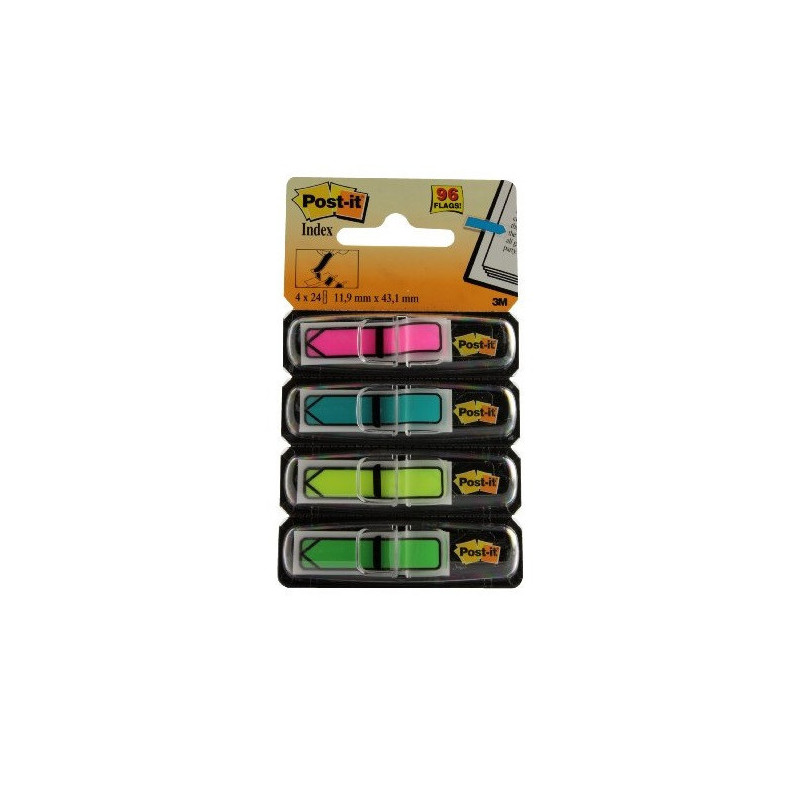 INDEX POST-IT 11,9X43,2MM 4X24 FLECHES