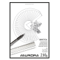 BLOC DESSIN BLANC 210X297MM A4 210G 20FLS AURORA BRISTOL