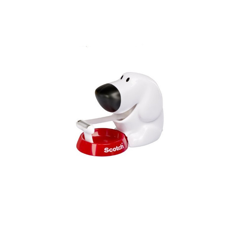 DEROULEUR TABLE 33MX19MM 3M CHIEN + RUBAN