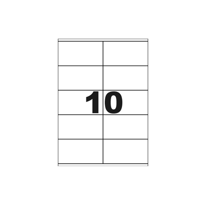 ETIQUETTE MULTICOM A4 105X57MM 100FLS