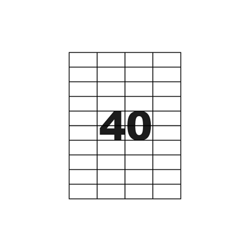 ETIQUETTE MULTICOM A4 48,5X25,4MM 100FLS