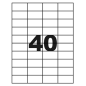 ETIQUETTE MULTICOM A4 48,5X25,4MM 100FLS