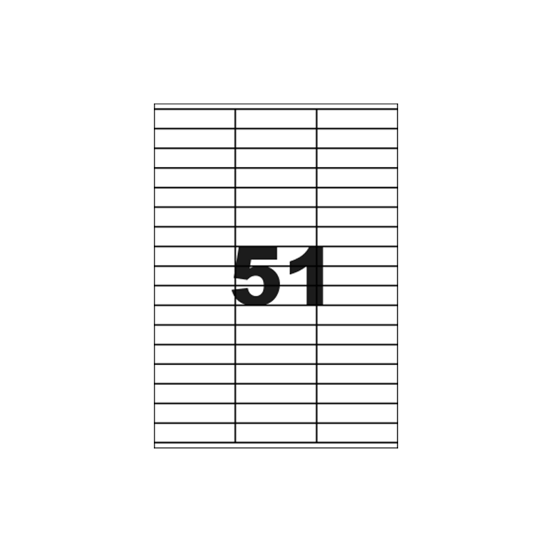 ETIQUETTE MULTICOM A4 70X16,9MM 100FLS