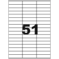 ETIQUETTE MULTICOM A4 70X16,9MM 100FLS