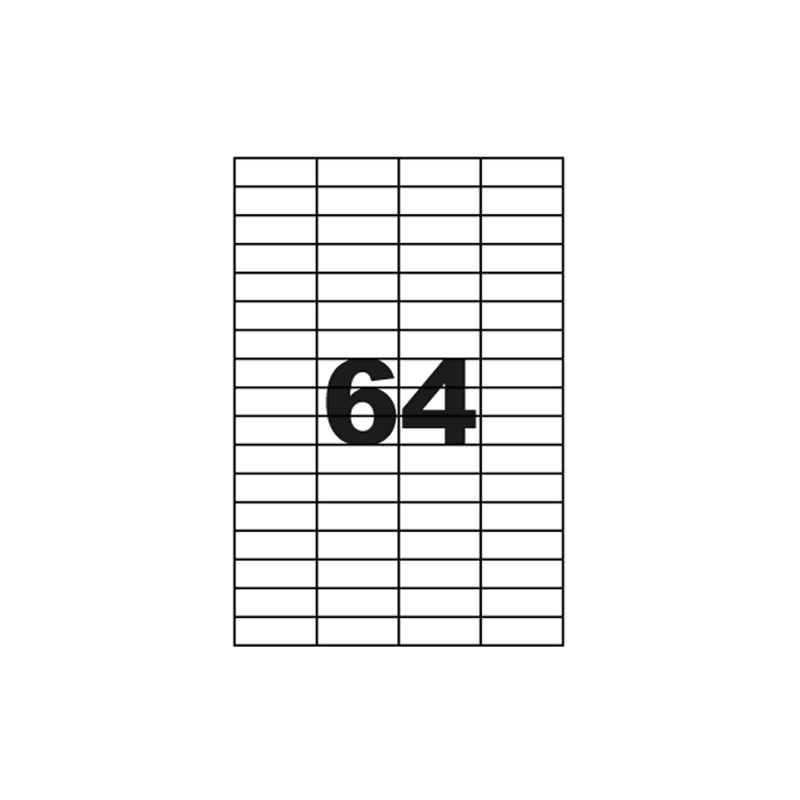 ETIQUETTE MULTICOM A4 48,5X16,9MM 100FLS