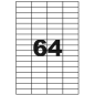 ETIQUETTE MULTICOM A4 48,5X16,9MM 100FLS