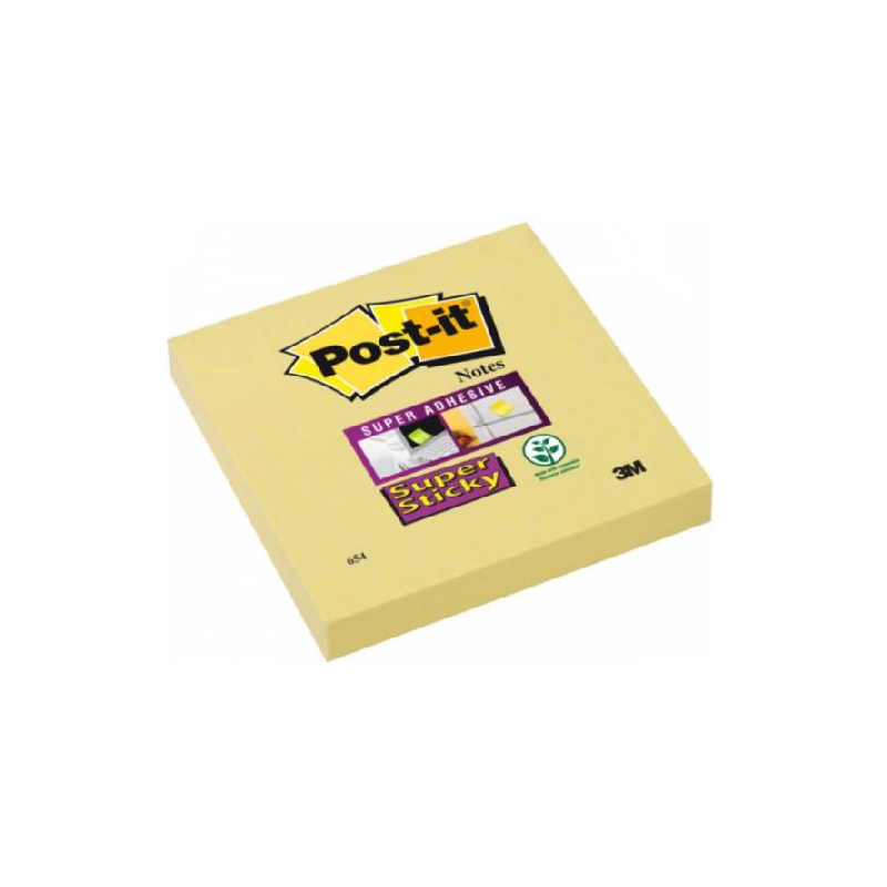 NOTES ADHES. 76X76MM POST-IT SUP.STICK.JAUNE