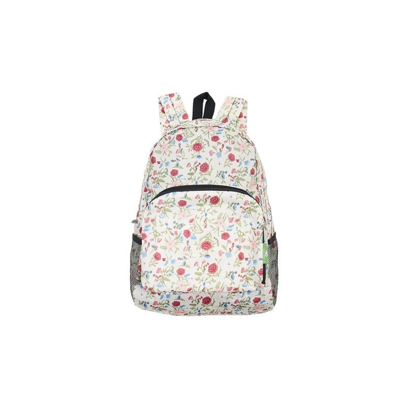 SAC A DOS ECOCHIC FLORAL BEIGE