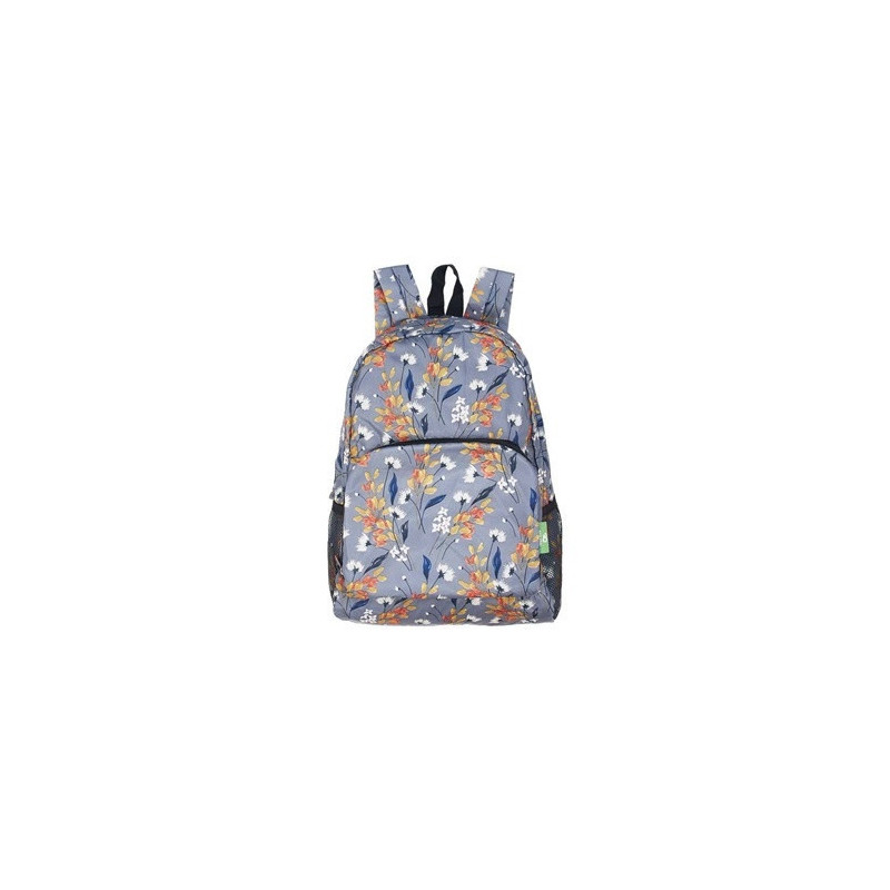 SAC A DOS ECOCHIC FLOWERS GREY