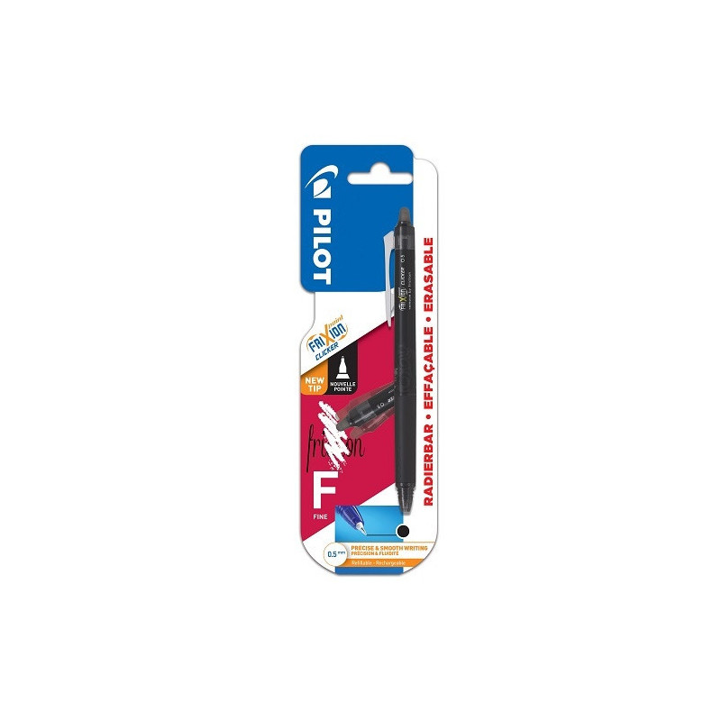 ROLLER PILOT FRIXION POINT CLICKER 0,5 NOIR BLISTER