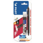 ROLLER PILOT FRIXION POINT CLICKER 0,5 NOIR +3RECHARGES BLISTER