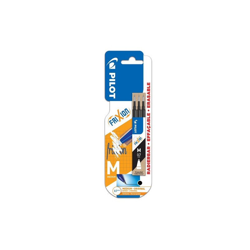 MINE PILOT FRIXION BALL 0,7 NOIR 3PCS BLISTER