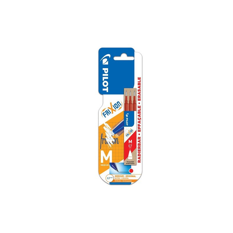 MINE PILOT FRIXION BALL 0,7 ROUGE 3PCS BLISTER