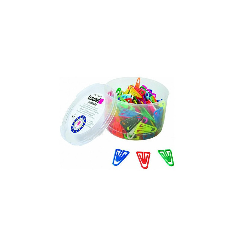 ATTACHE-LETTRES 35MM 200PCS LAUREL PLASTIQUE ASS.