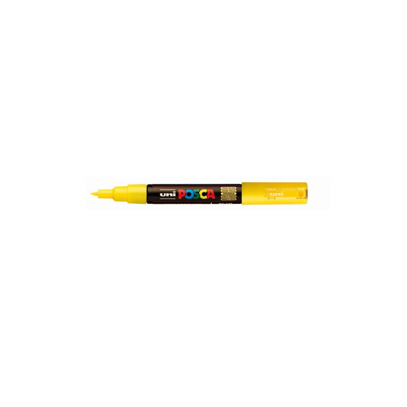 MARQUEUR POSCA POINTE CONIQUE EXTRA-FINE JAUNE PAILLE