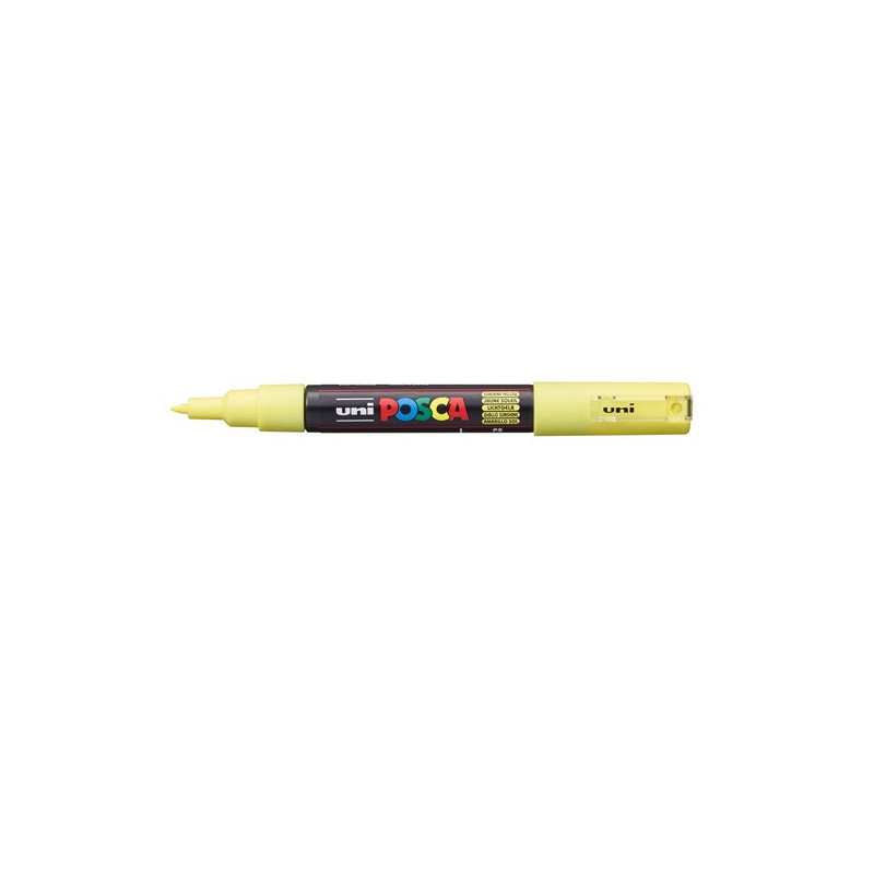 MARQUEUR POSCA POINTE CONIQUE EXTRA-FINE JAUNE SOLEIL