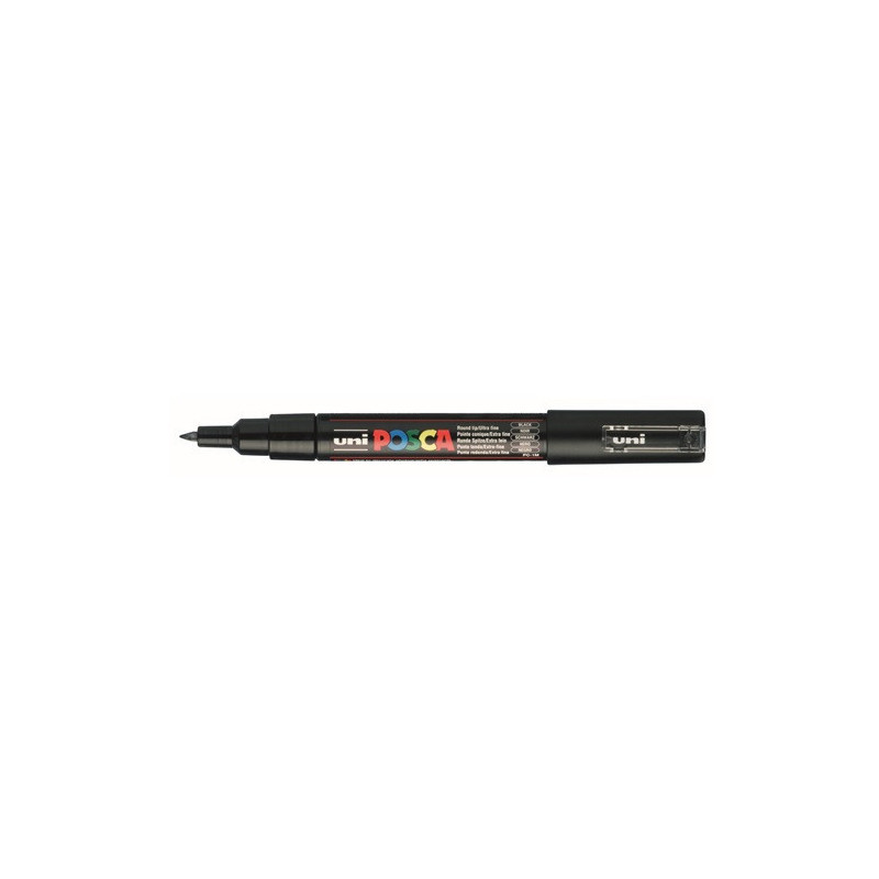 MARQUEUR POSCA POINTE CONIQUE EXTRA-FINE NOIR
