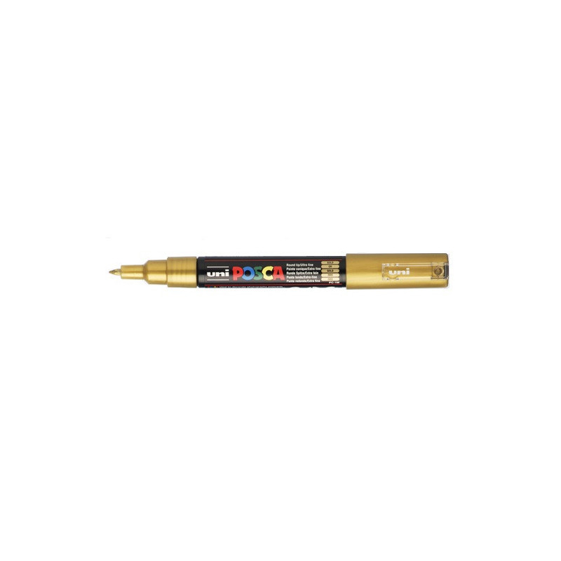 MARQUEUR POSCA POINTE CONIQUE EXTRA-FINE OR