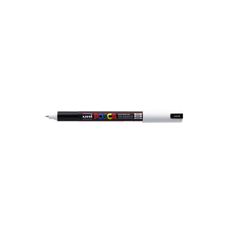 MARQUEUR POSCA POINTE CALIBREE EXTRA-FINE BLANC