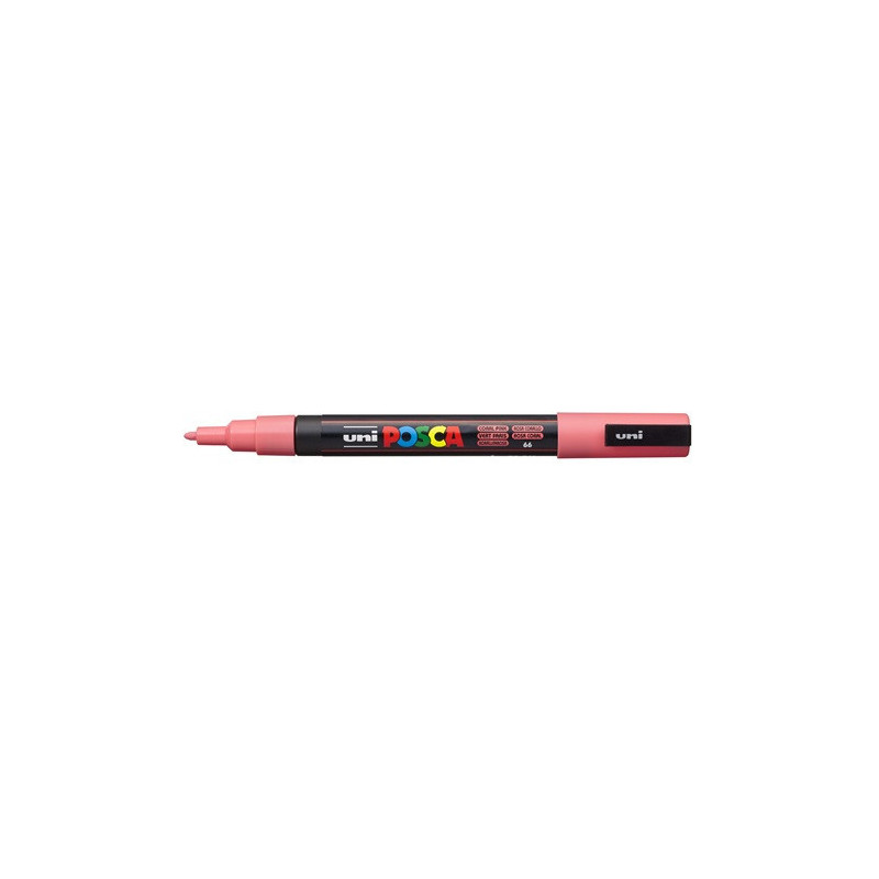 MARQUEUR POSCA POINTE CONIQUE FINE CORAIL