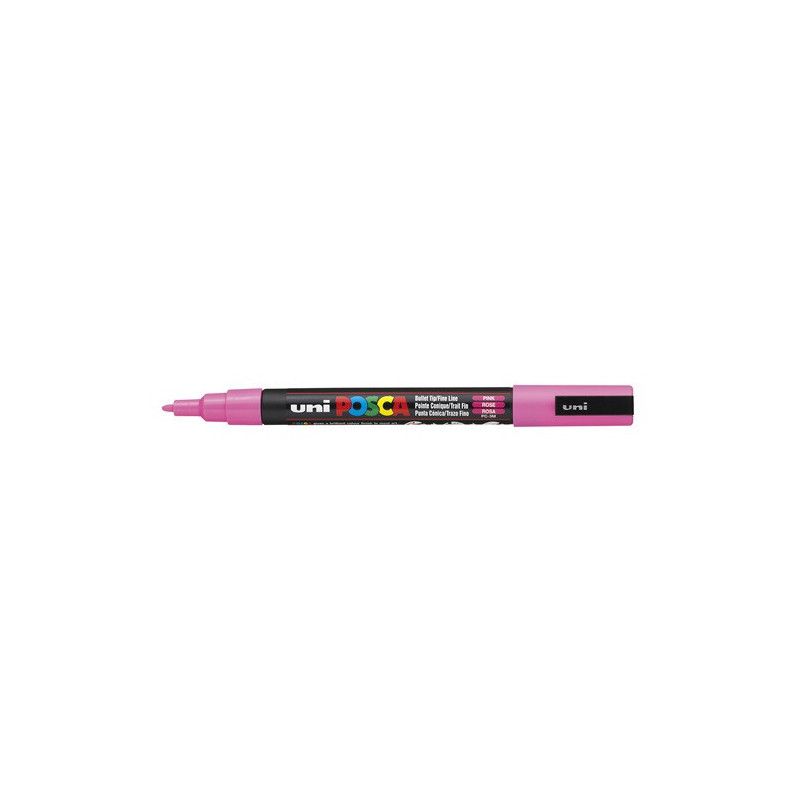 MARQUEUR POSCA POINTE CONIQUE FINE ROSE