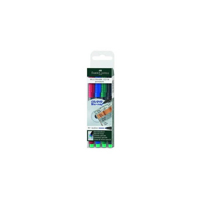 FEUTRE OHP FABER PERMANENT M 1MM 4PCS