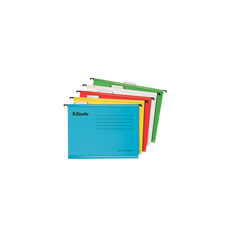 DOSSIER SUSPENDU ESSELTE TIR.330.FV ASS. 10PCS