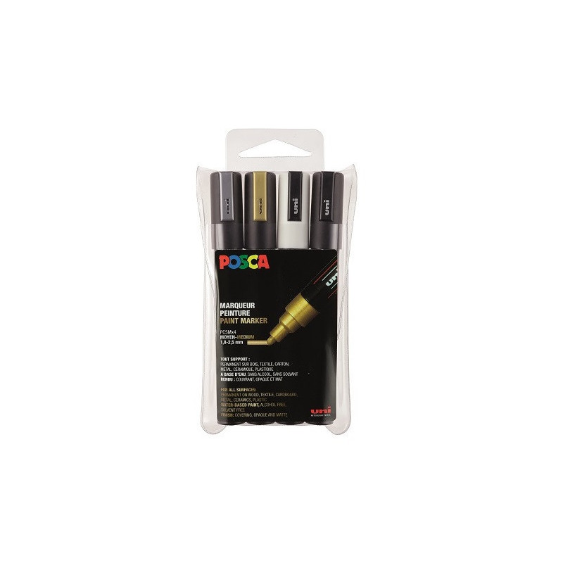 MARQUEUR POSCA 1,8-2,5MM 4PCS