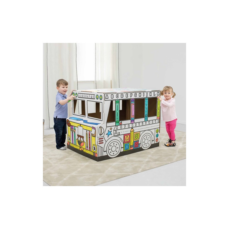KIT EN CARTON FELLOWES GRAND BUS A COLORIER