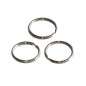 ANNEAUX POUR PORTE-CLES Ø 25MM 100PCS