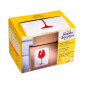 ETIQUETTE AVERY/ZWECK. 100X74MM 200PCS ROUGE SYMBOLE "FRAGILE"