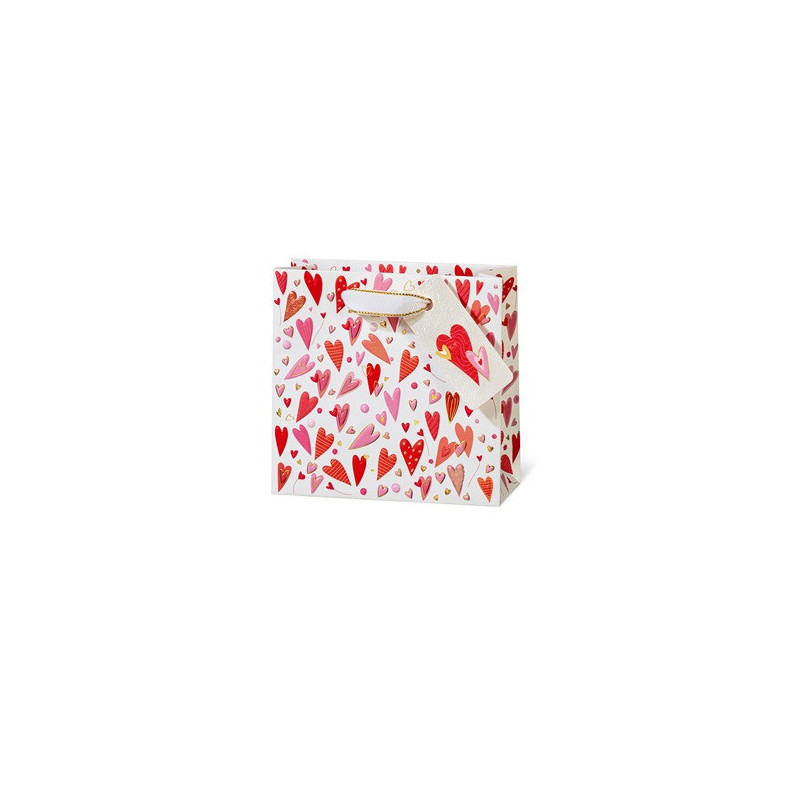 SACHET BSB 14,5X15X6CM RED HEART