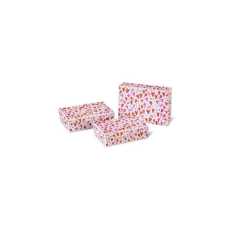 BOITE CADEAU BSB COLLECTION RED HEARTS 3PCS COMPOSE DE: