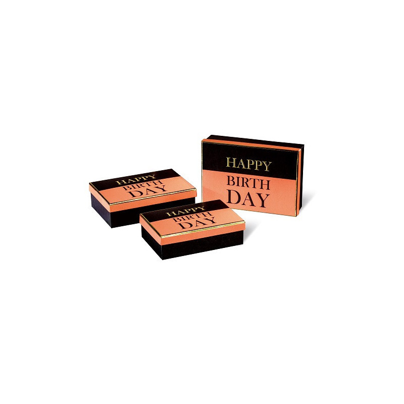 BOITE CADEAU BSB COLLECTION BLACK & ORANGE 3PCS COMPOSE DE: