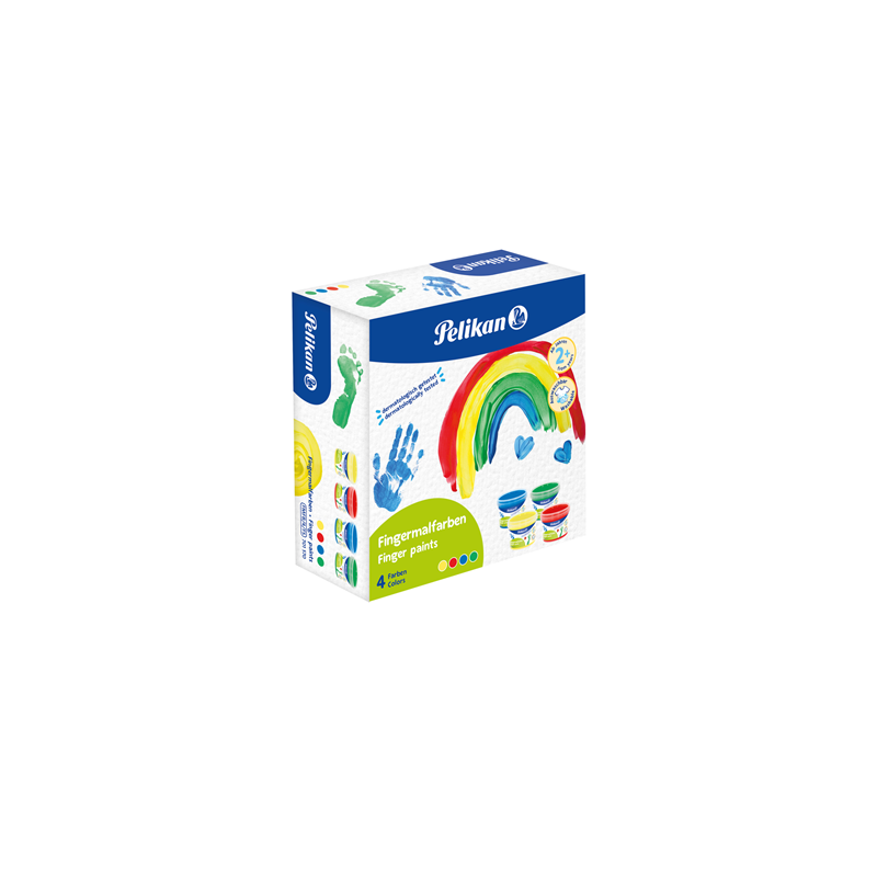 GOUACHE PELIKAN PEINTURE AU DOIGT 4PCS (300008267)