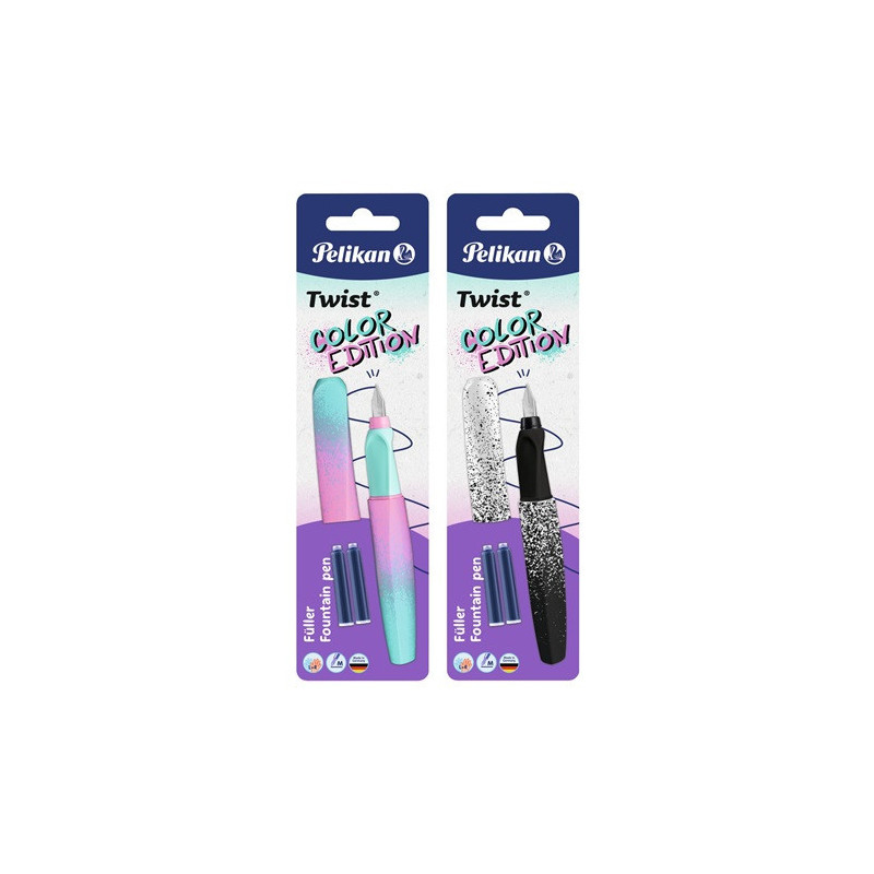 PLUME PELIKAN TWIST COLOR EDITION +2CART BLISTER (300010109)