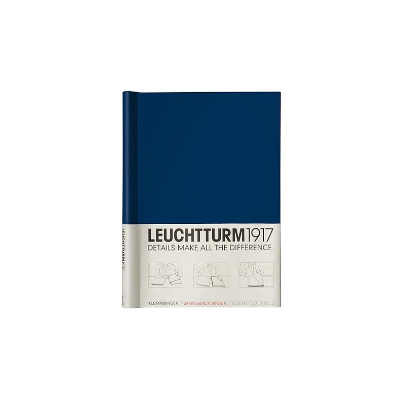 RELIURE LEUCHTTURM PEKA 1917 BLEU MARINE 1-150FLS