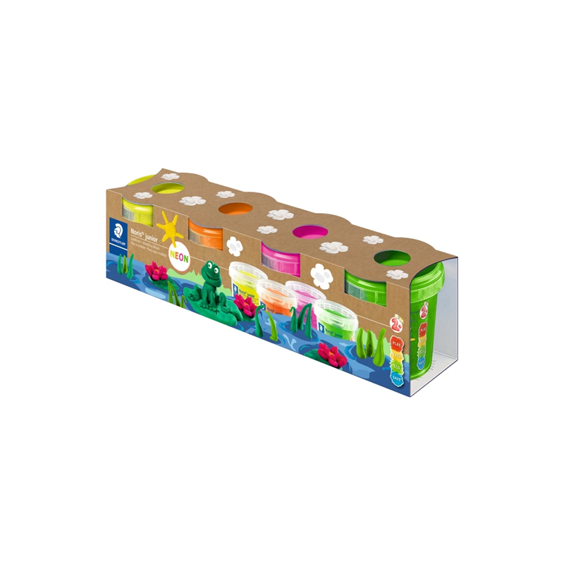 PATE A MODELER STAEDTLER SET 4 COUL. NEON
