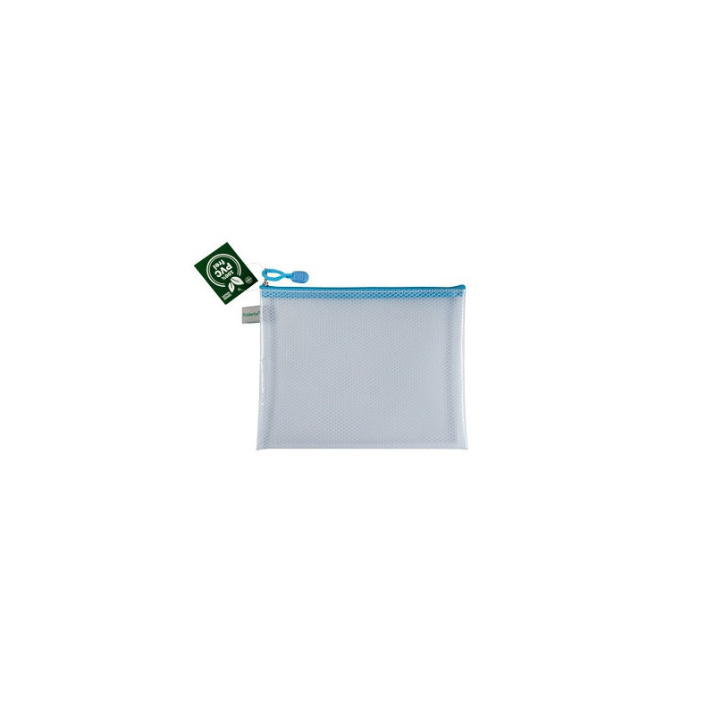 POCHETTE DOCUMENTS TIRETTE FOLDERSYS 200X254MM A5 BLEU PASTEL