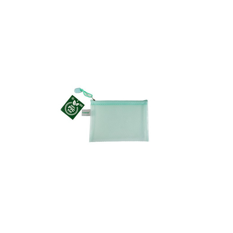 POCHETTE DOCUMENTS TIRETTE FOLDERSYS 128X183MM A6+ VERT PASTEL