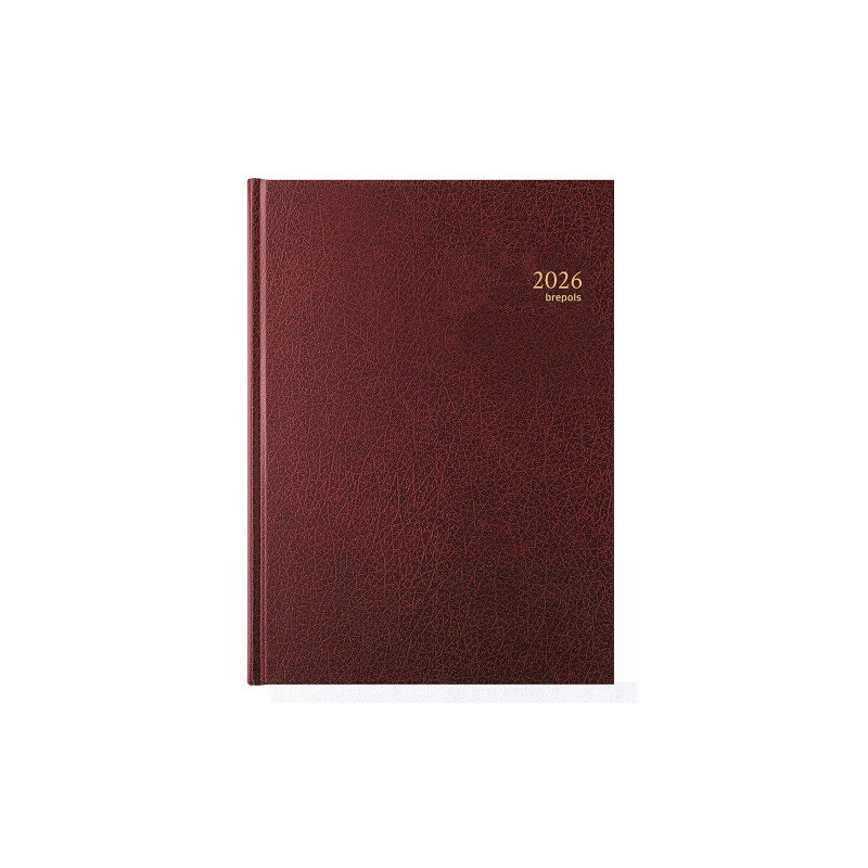 AGENDA BREPOLS 21X29CM 1J./2P. BREMAX 2 BORDEAUX