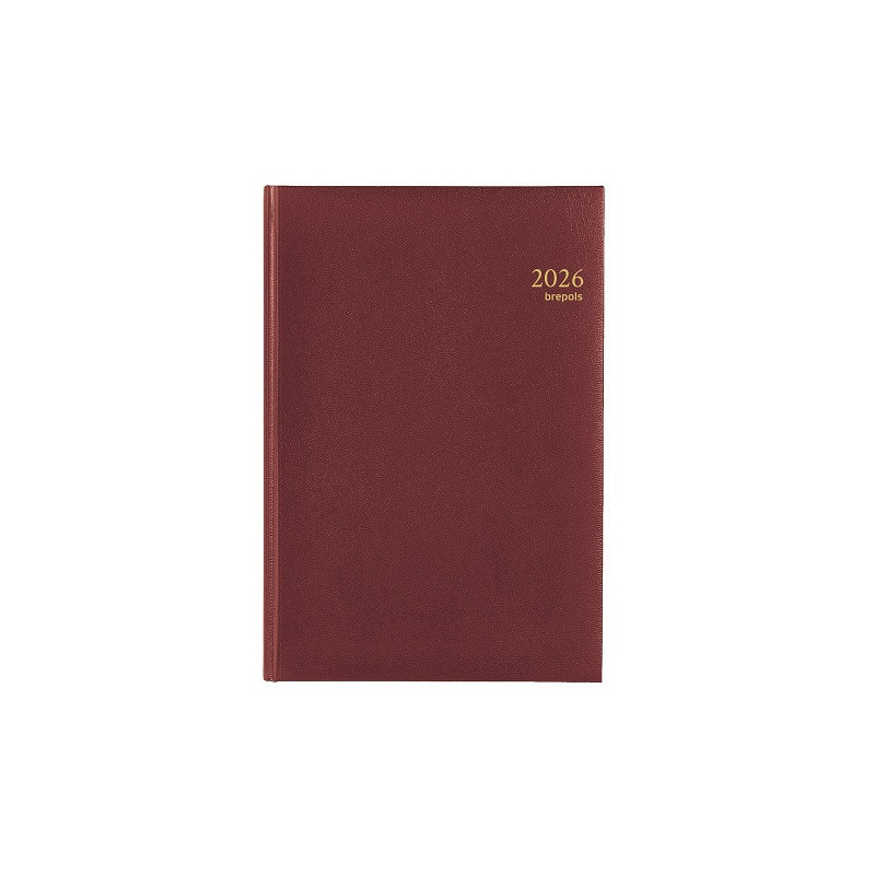AGENDA BREPOLS 21X29CM 1SEM./2P. OMEGA LIMA BORDEAUX