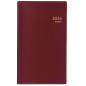 AGENDA BREPOLS 9X16CM 1SEM./2P. INTERPLAN SPIR. SETA BORDEAUX