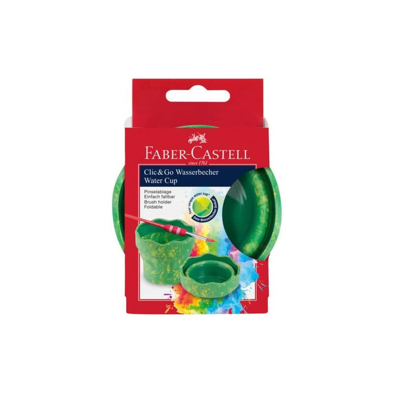 GOBELET A EAU FABER CLIC&GO VERT MARBLE