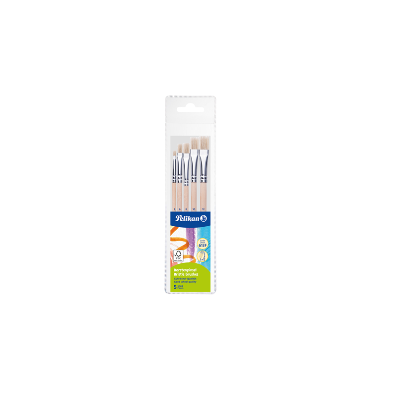 PINCEAU PELIKAN BROSSES 2-6-8-10-12 5PCS BLISTER (300008263)