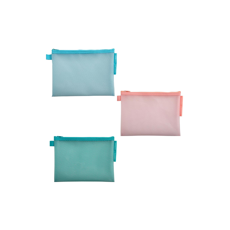 POCHETTE DOCUMENTS TIRETTE EXACOMPTA A5 CHROM PASTEL ASS.