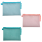 POCHETTE DOCUMENTS TIRETTE EXACOMPTA A5 CHROM PASTEL ASS.