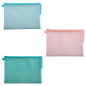 POCHETTE DOCUMENTS TIRETTE EXACOMPTA A4 CHROM PASTEL ASS.