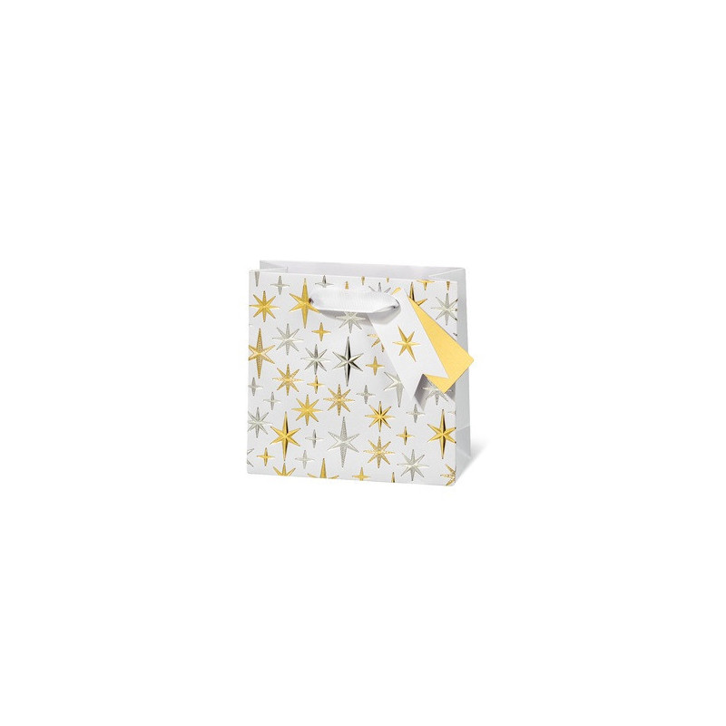 SACHET NOEL BSB 14,5X15X6CM ELEGANT STARS